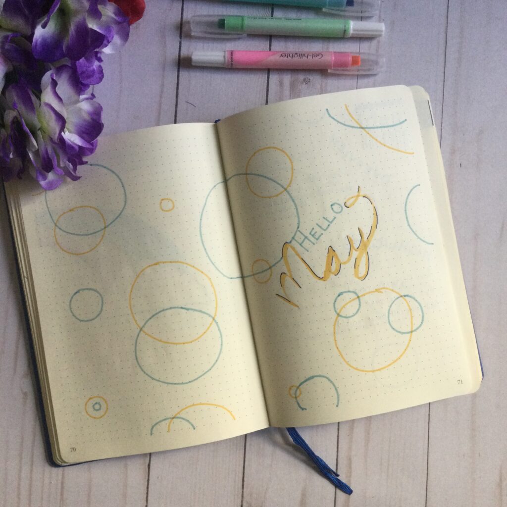 hannahsophialin bullet journal may 2021 rotated