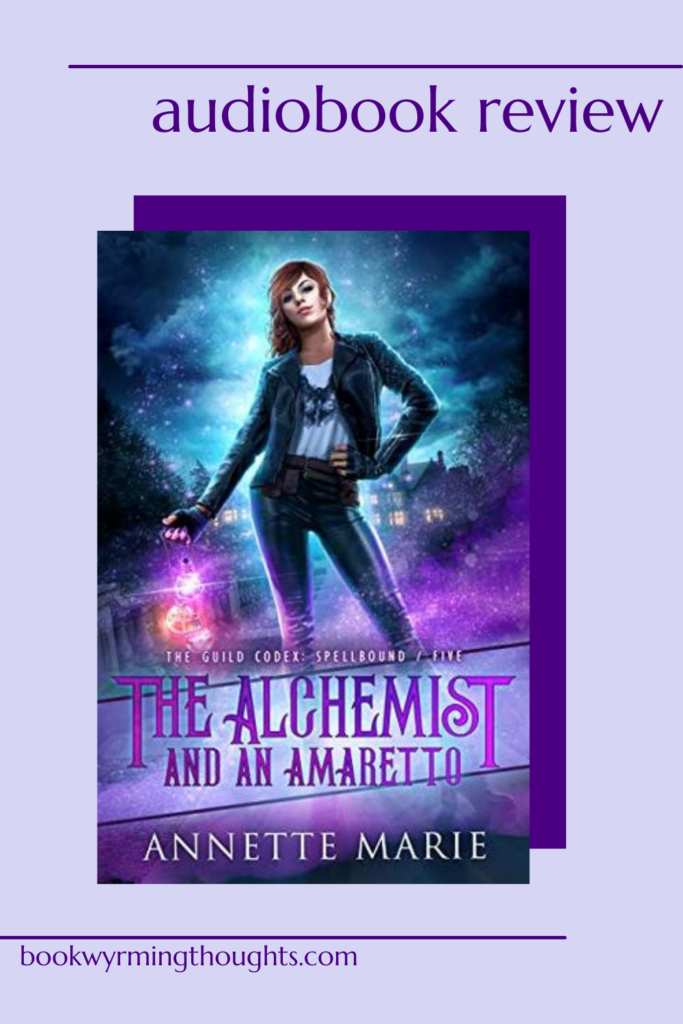 the alchemist and an amaretto annette marie audiobook review pin