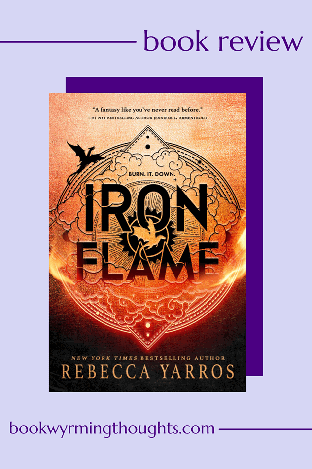 iron flame rebecca yarros review pin