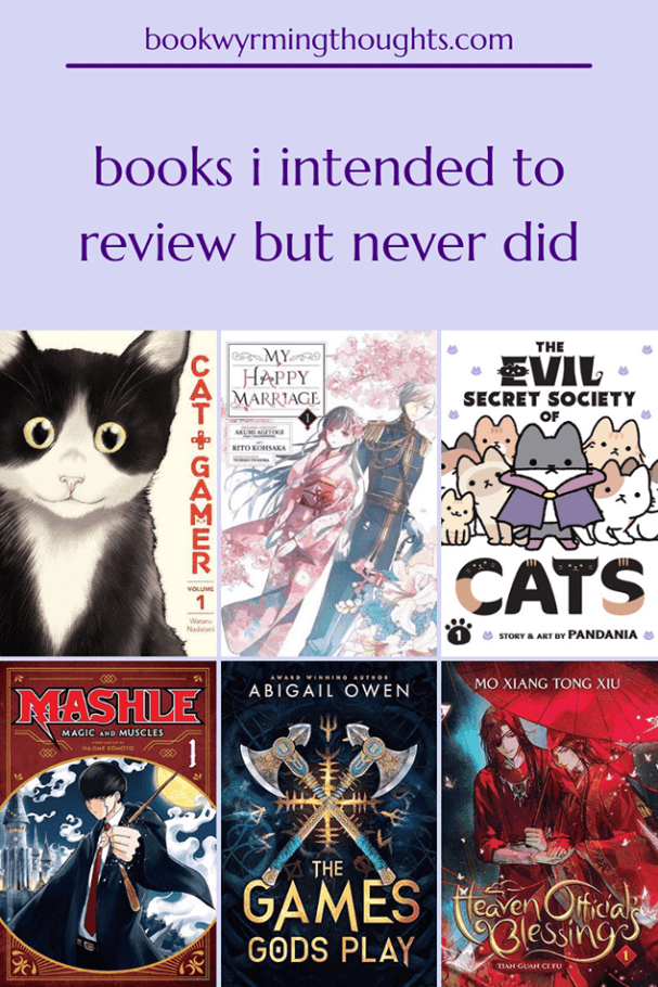 books i intended to review but never did pin